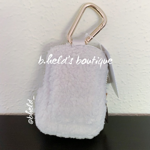 lululemon Nano Clip-On Backpack *Fleece in Light Ivory & Gold OS Brand New NWT - Picture 3 of 14